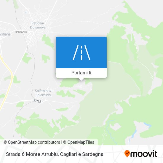 Mappa Strada 6 Monte Arrubiu