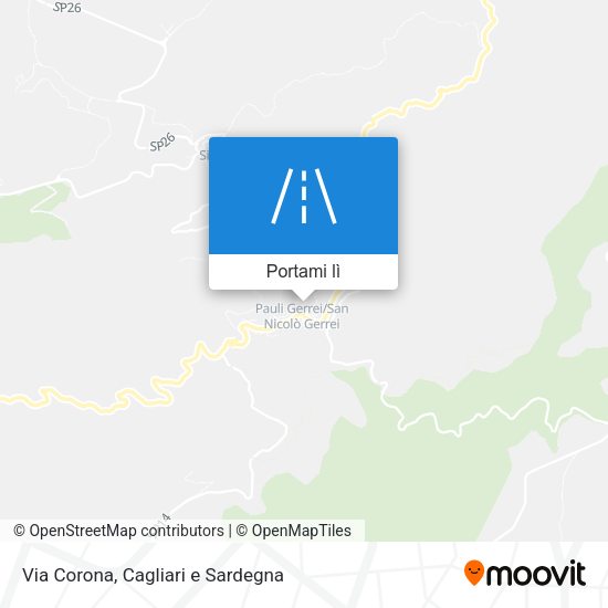 Mappa Via Corona