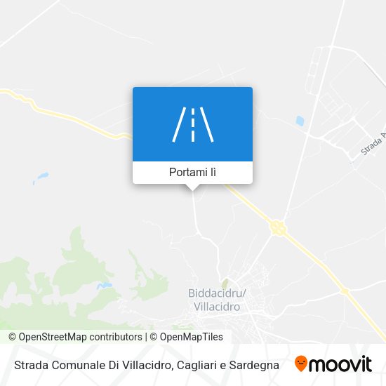 Mappa Strada Comunale Di Villacidro