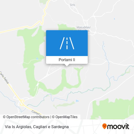 Mappa Via Is Argiolas