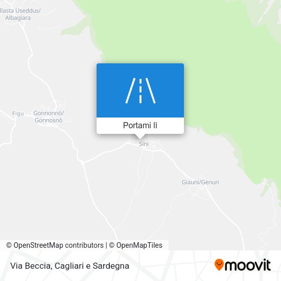 Mappa Via Beccia