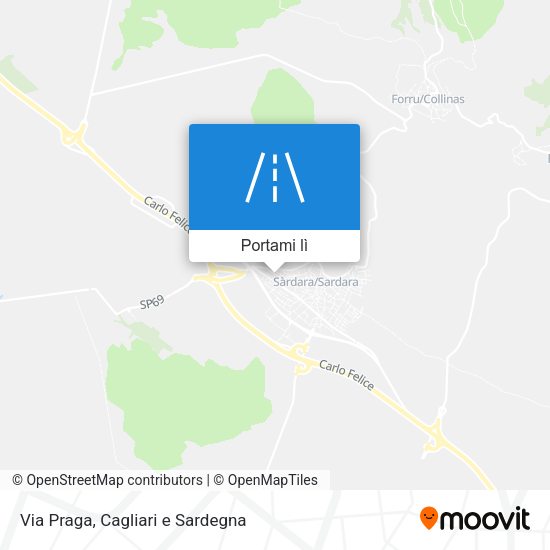 Mappa Via Praga