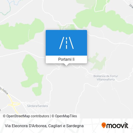 Mappa Via Eleonora D'Arborea