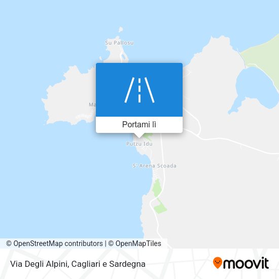 Mappa Via Degli Alpini