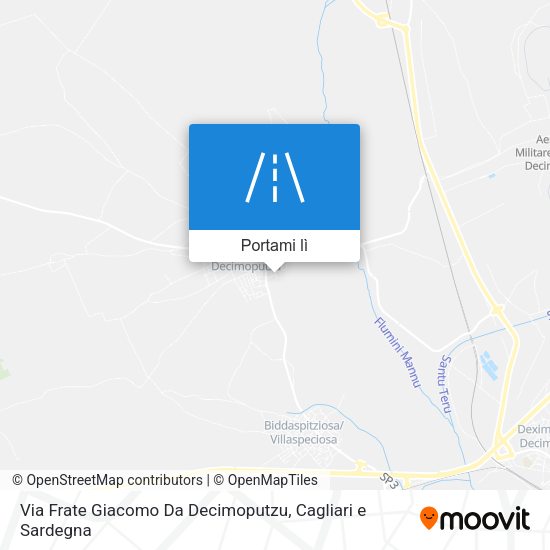 Mappa Via Frate Giacomo Da Decimoputzu