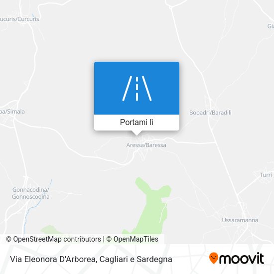 Mappa Via Eleonora D'Arborea