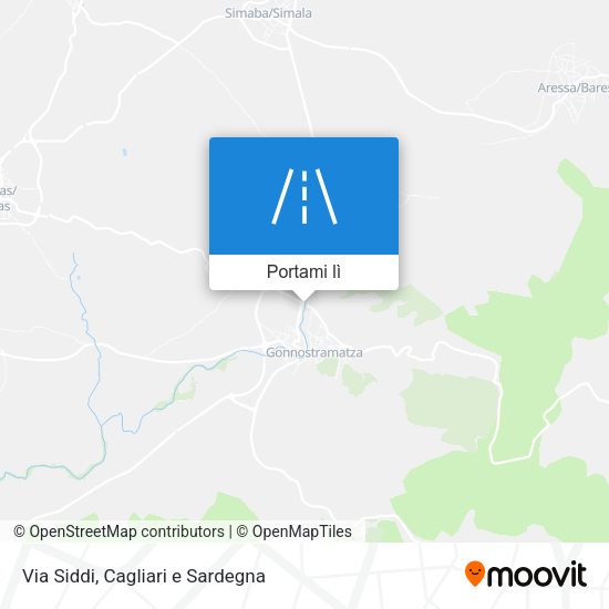 Mappa Via Siddi