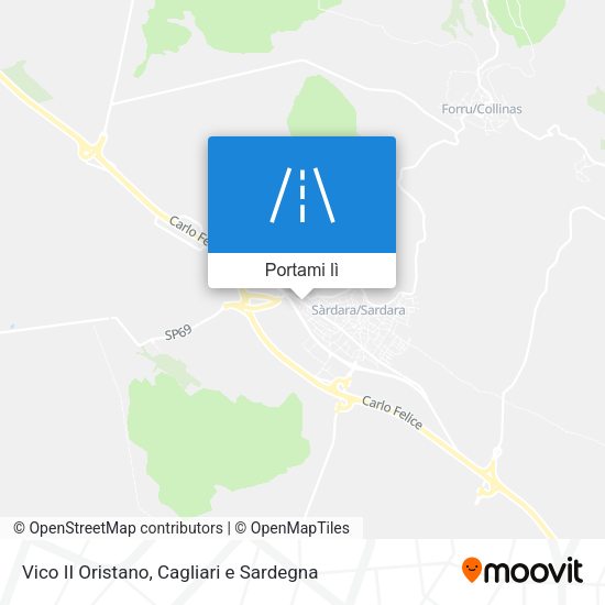 Mappa Vico II Oristano