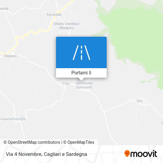 Mappa Via 4 Novembre
