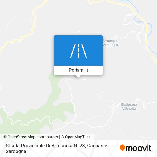 Mappa Strada Provinciale Di Armungia N. 28
