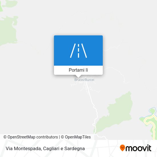 Mappa Via Montespada
