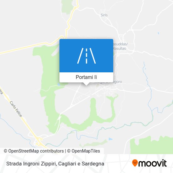 Mappa Strada Ingroni Zippiri