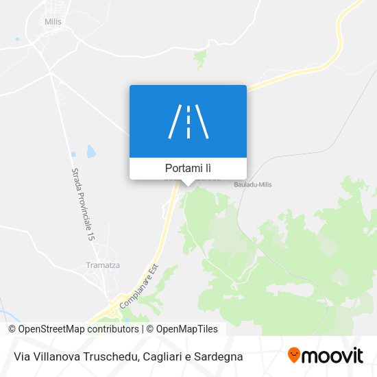Mappa Via Villanova Truschedu