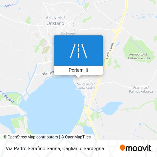 Mappa Via Padre Serafino Sanna