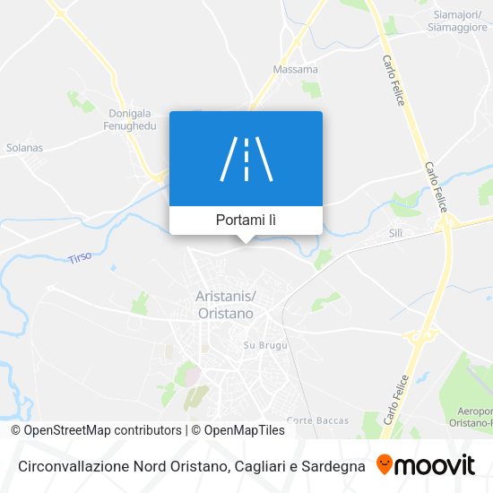 Mappa Circonvallazione Nord Oristano