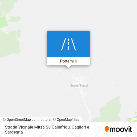 Mappa Strada Vicinale Mitza Su Callafrigu