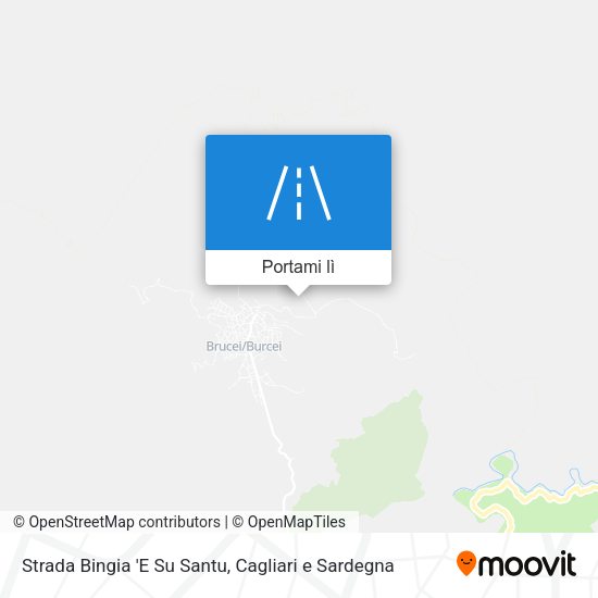 Mappa Strada Bingia 'E Su Santu
