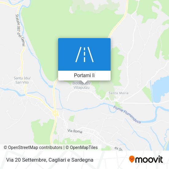Mappa Via 20 Settembre