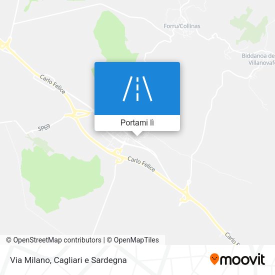 Mappa Via Milano