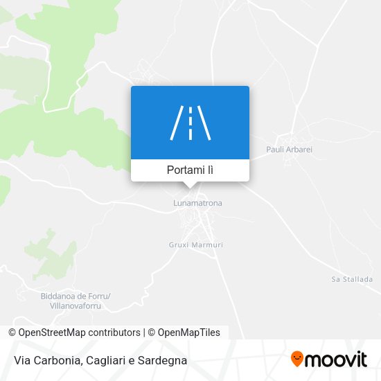 Mappa Via Carbonia