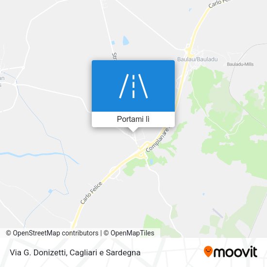 Mappa Via G. Donizetti