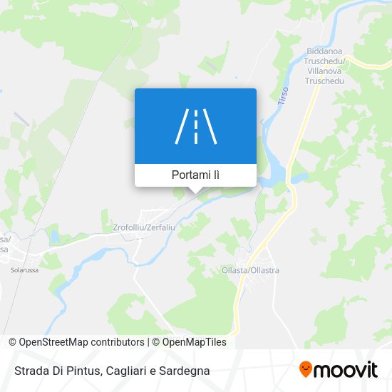 Mappa Strada Di Pintus