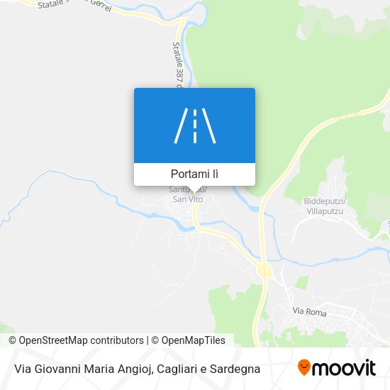 Mappa Via Giovanni Maria Angioj