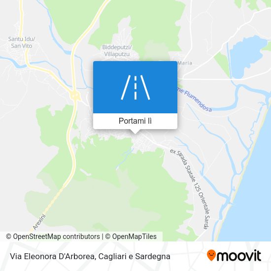 Mappa Via Eleonora D'Arborea