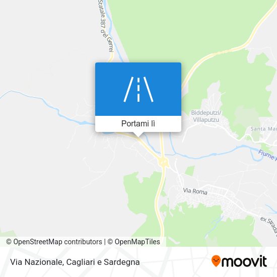 Mappa Via Nazionale