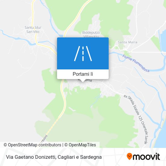 Mappa Via Gaetano Donizetti