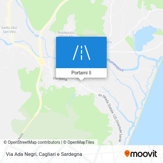 Mappa Via Ada Negri