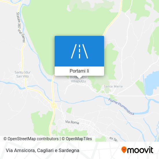 Mappa Via Amsicora