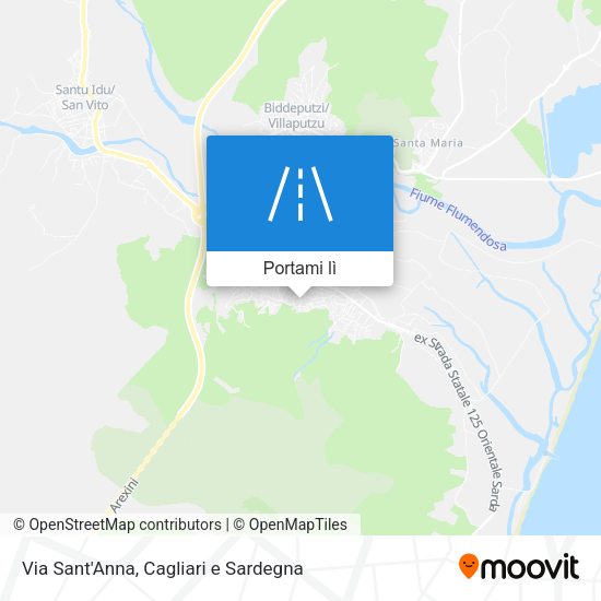 Mappa Via Sant'Anna