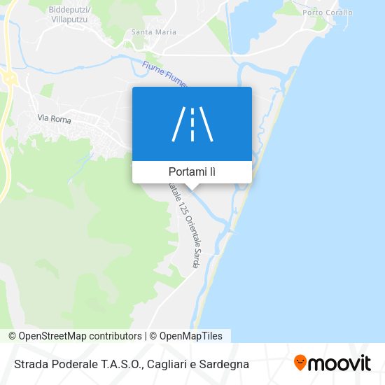 Mappa Strada Poderale T.A.S.O.