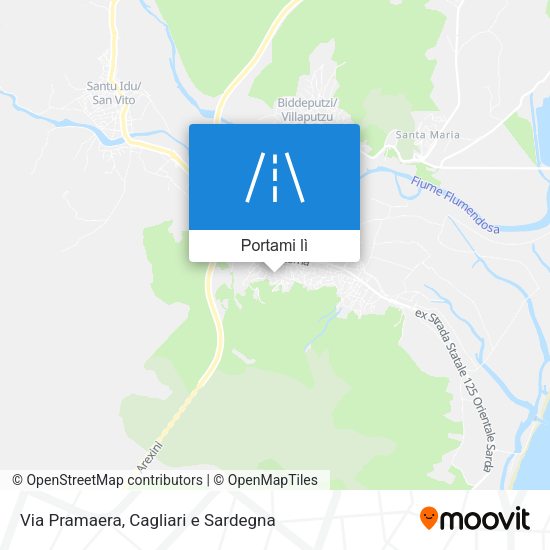 Mappa Via Pramaera