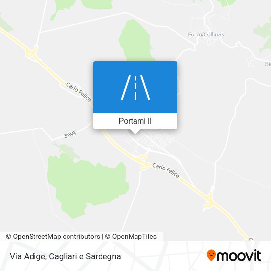 Mappa Via Adige