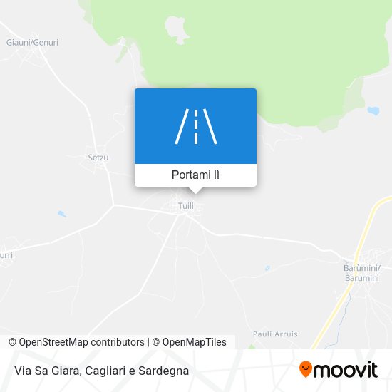 Mappa Via Sa Giara