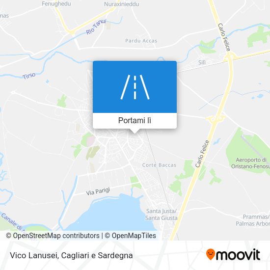 Mappa Vico Lanusei
