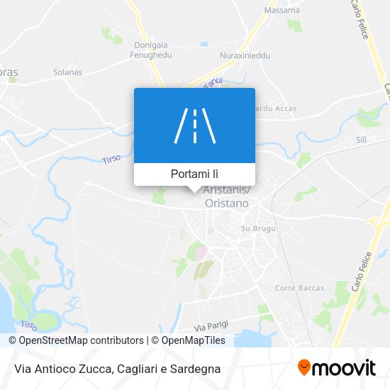 Mappa Via Antioco Zucca