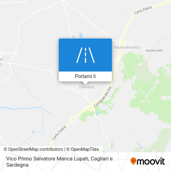 Mappa Vico Primo Salvatore Manca Lupati