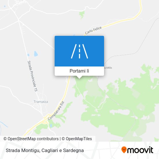 Mappa Strada Montigu