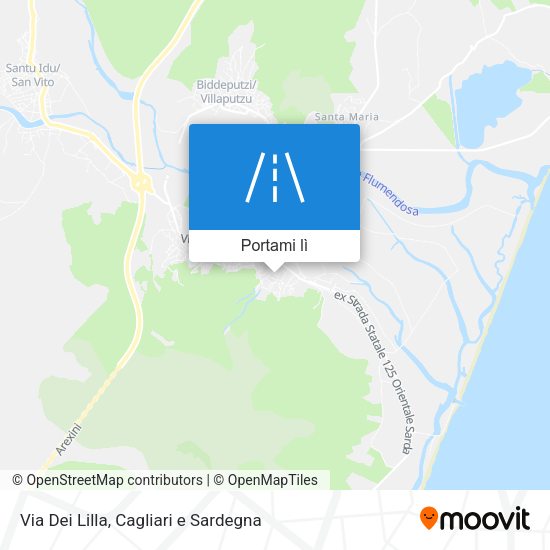 Mappa Via Dei Lilla