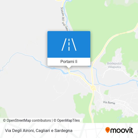 Mappa Via Degli Aironi