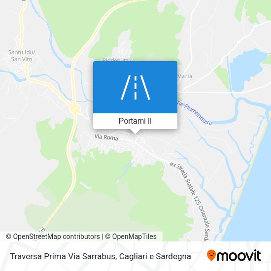 Mappa Traversa Prima Via Sarrabus