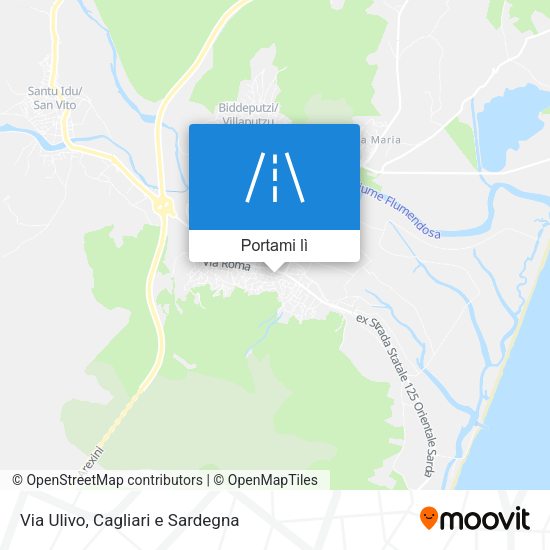 Mappa Via Ulivo