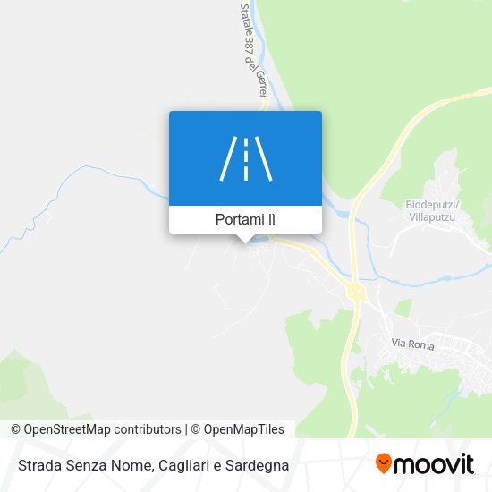 Mappa Strada Senza Nome