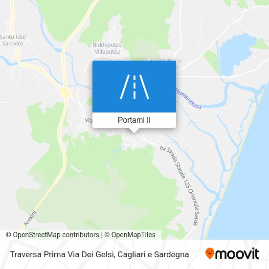 Mappa Traversa Prima Via Dei Gelsi