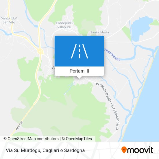 Mappa Via Su Murdegu
