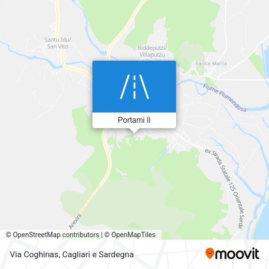 Mappa Via Coghinas