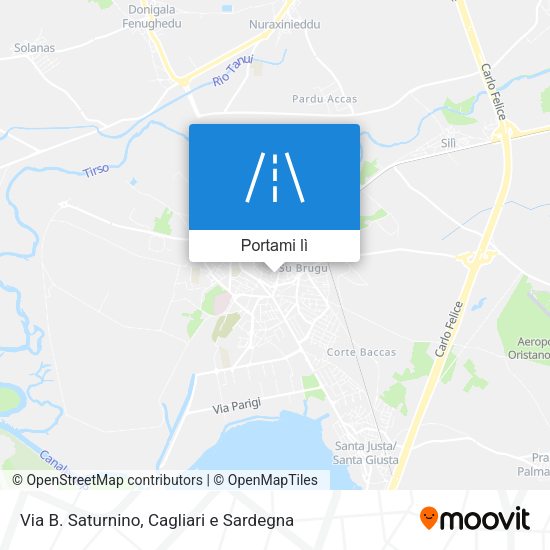 Mappa Via B. Saturnino